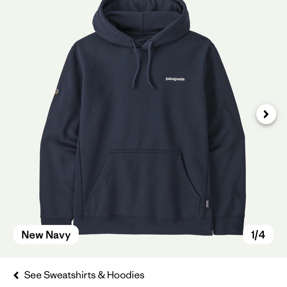 NWT Patagonia Hoody; Lagom Blue; Fitz Roy Icon Uprisal Hoody
